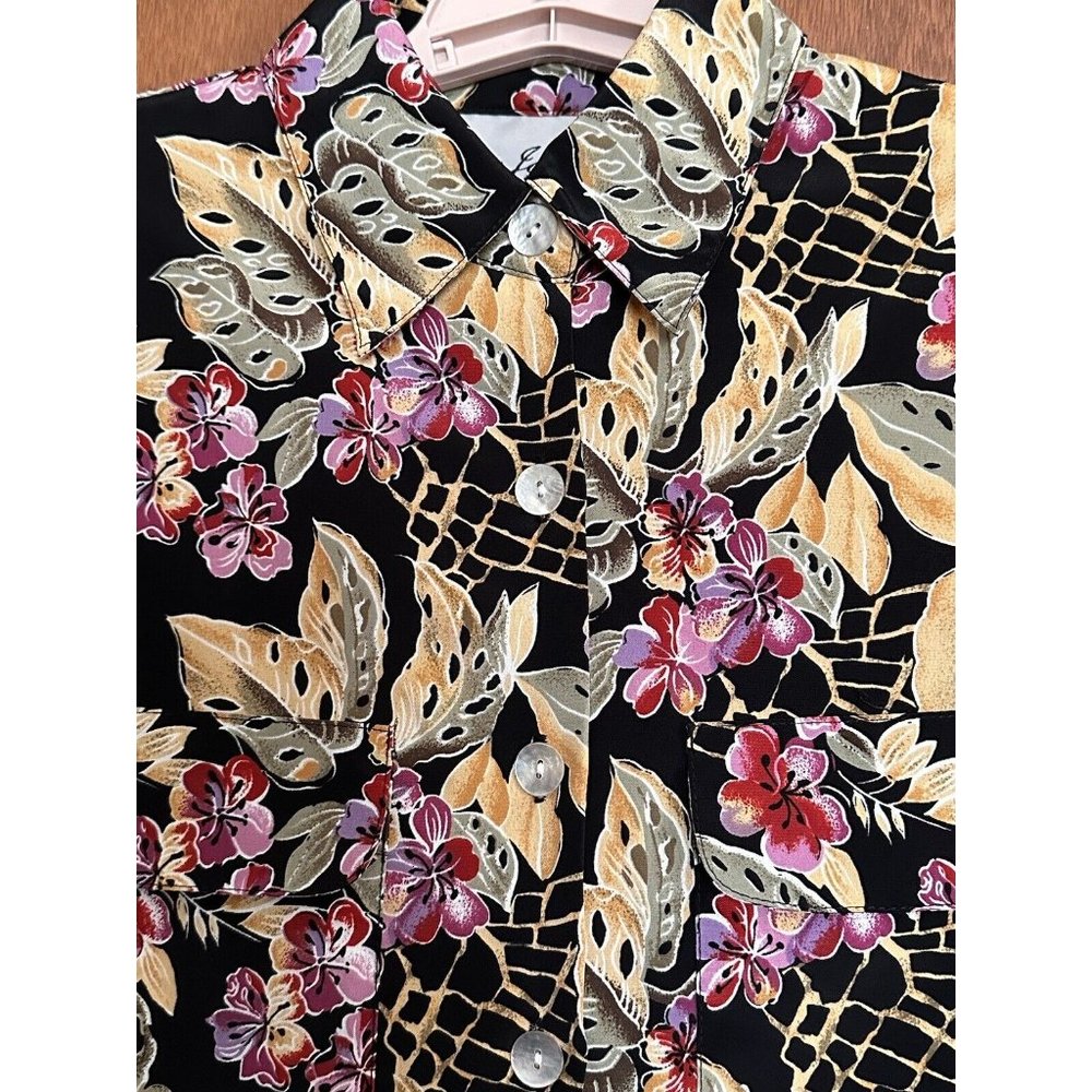 Lisa Josephs Vintage‎ Floral Blouse Size Small S